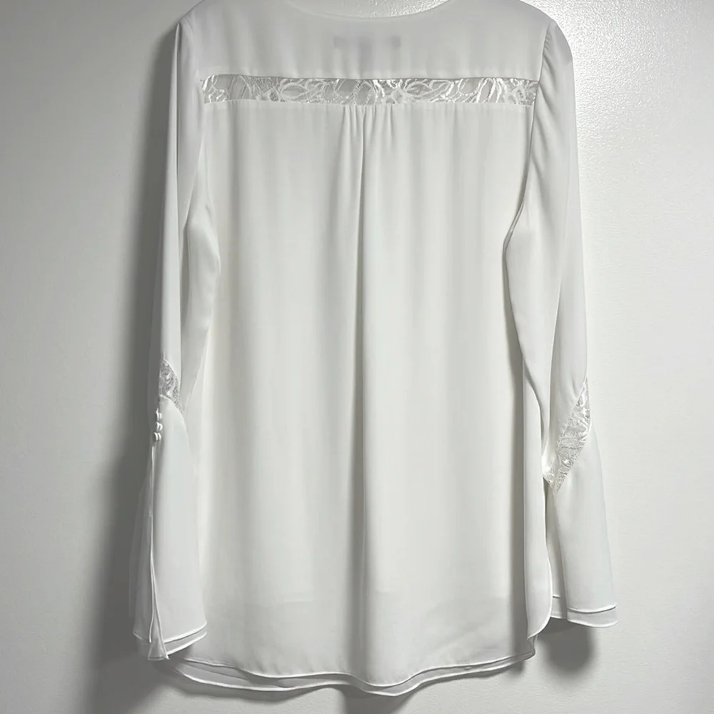 White House Black Market Bell Sleeve Blouse - Picture 2 of 5